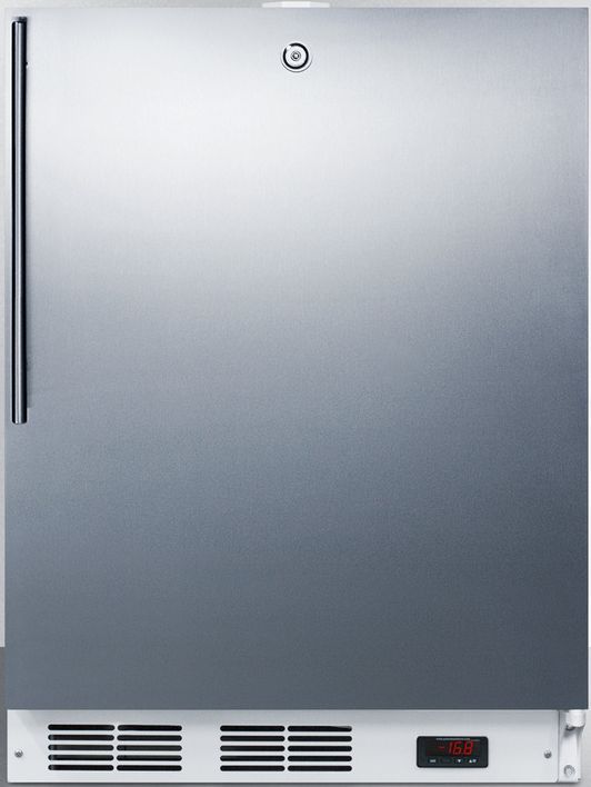 Summit® 3.1 Cu. Ft. Stainless Steel Under the Counter Refrigerator-0