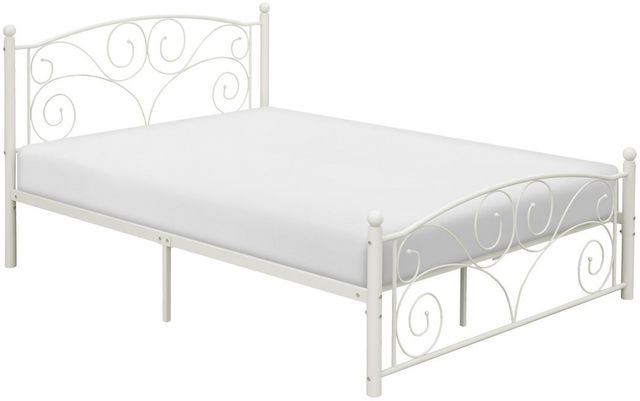Homelegance® Pallina White Full Metal Platform Bed