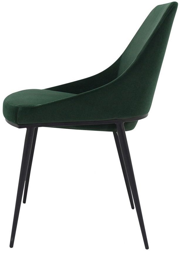 Moe's Home Collection Sedona Green Velvet Dining Chair M2 2