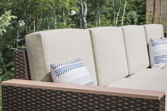 homestyles® Palm Springs Brown Outdoor 4-Seat Sectional-1