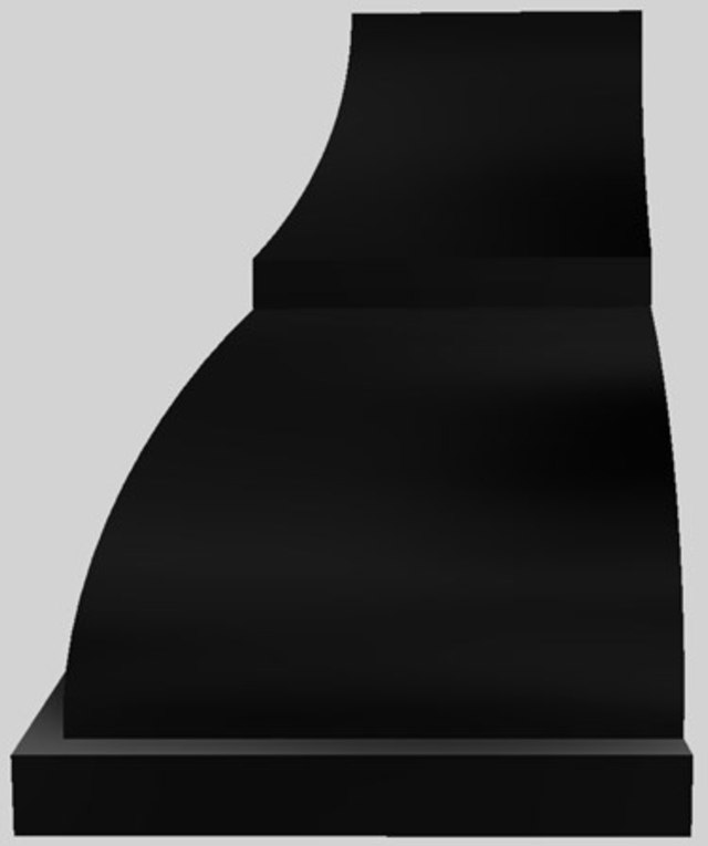Vent-A-Hood® Designer Series 36" Black Wall Mounted Range Hood-1