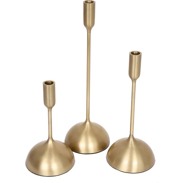 Renwil® Ferris Set of 3 Gold Candle Holders 1