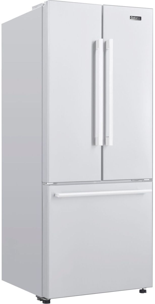 Galanz 16 Cu. Ft. White French Door Refrigerator