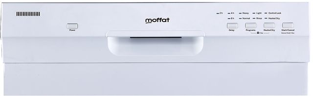 Moffat 24" White Built-In Front Control Dishwasher 3