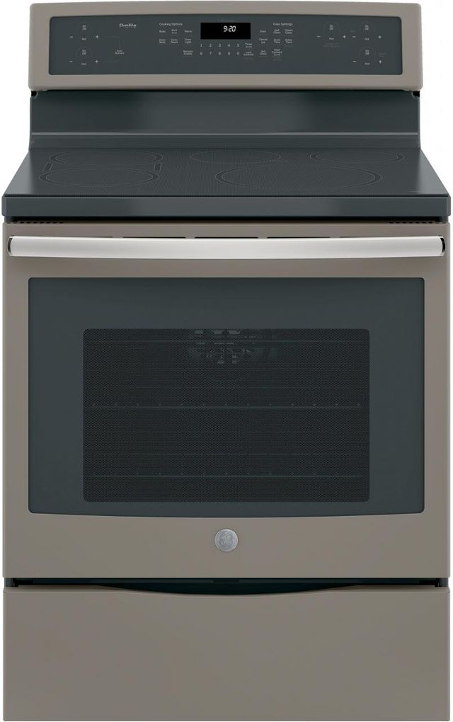GE Profile™ Series 29.88" Stainless Steel Free Standing Convection Range 7