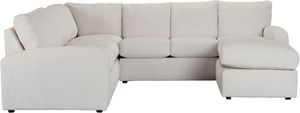 Kevin Charles Fine Upholstery Colby 2-Piece Yoga Sugar Micro Right Chaise Sectional