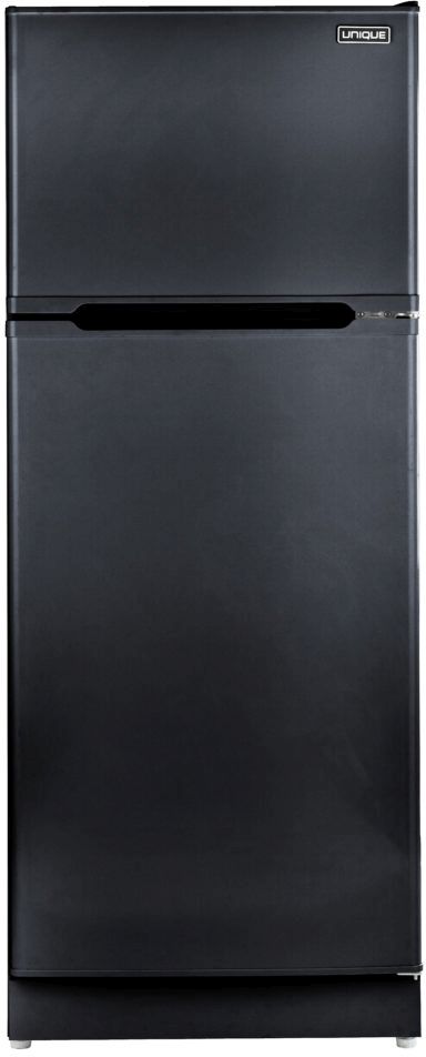 Unique® Appliances 14.0 Cu. Ft. Black Standard Depth Freestanding Liquid Propane Top Freezer Refrigerator