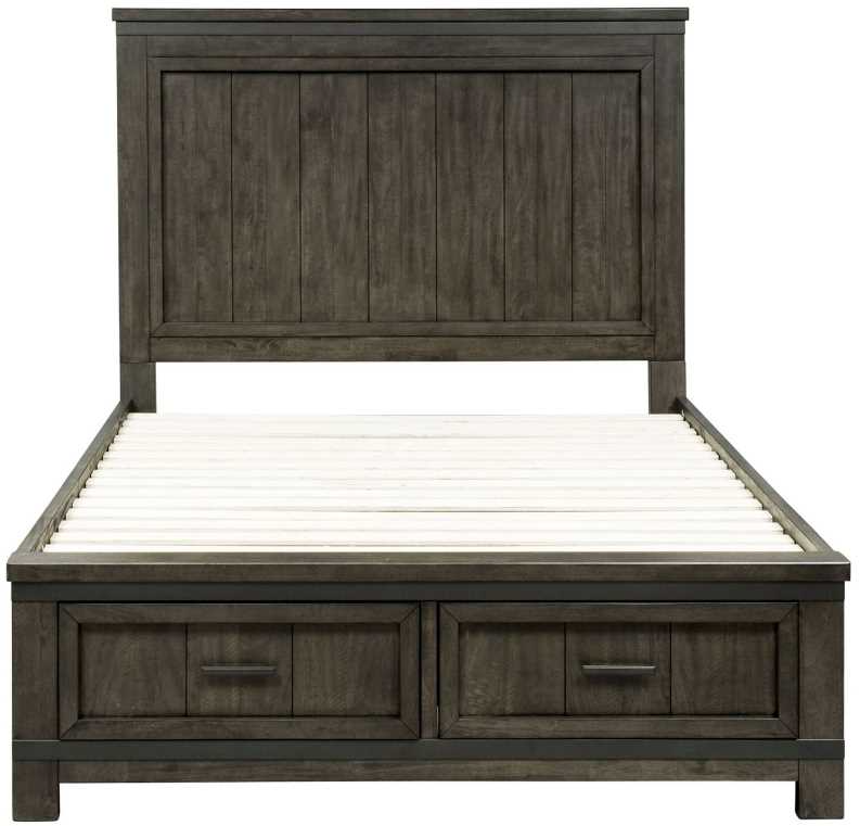 Liberty Thornwood Hills Rock Beaten Gray Queen Storage Bed | Big Sandy ...