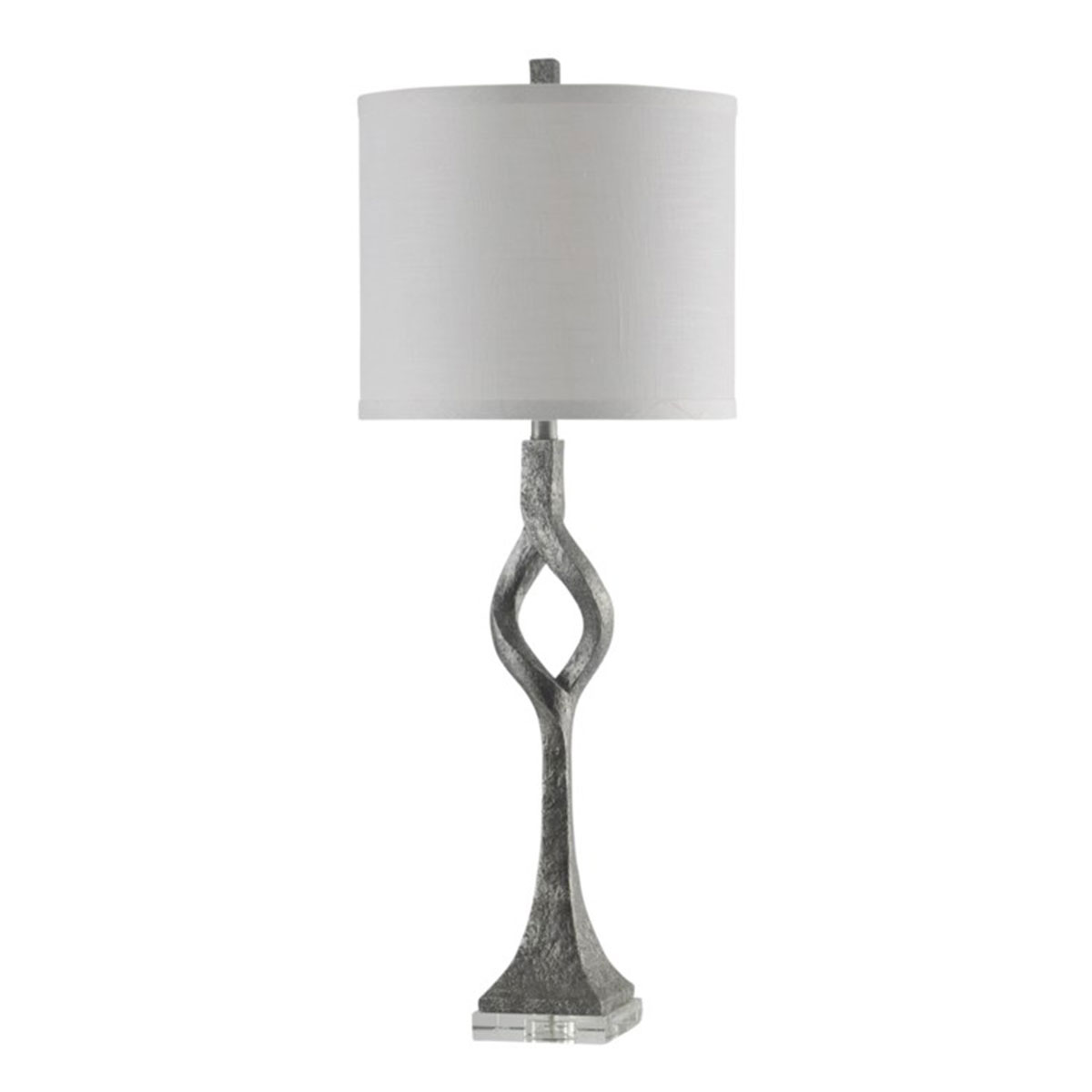 Style Craft Albergo Transitional Clear Acrylic Base Table Lamp