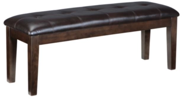 Signature Design by Ashley® Haddigan Dark Brown Large Upholstered Dining Room Bench