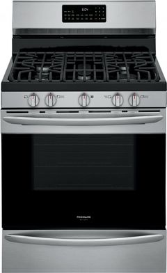 Frigidaire Gallery® 30" Stainless Steel Free Standing Gas Range with Air Fry-GCRG3060AF