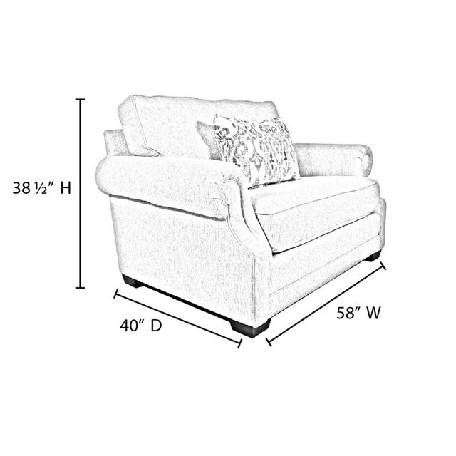 Mayo Carmel Dust Chair with Stain-Resistant Fabric-2