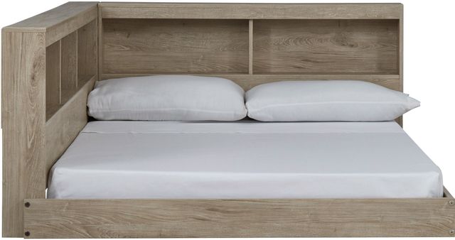 Signature Design by Ashley® Oliah Natural Full Bookcase Storage Bed-3