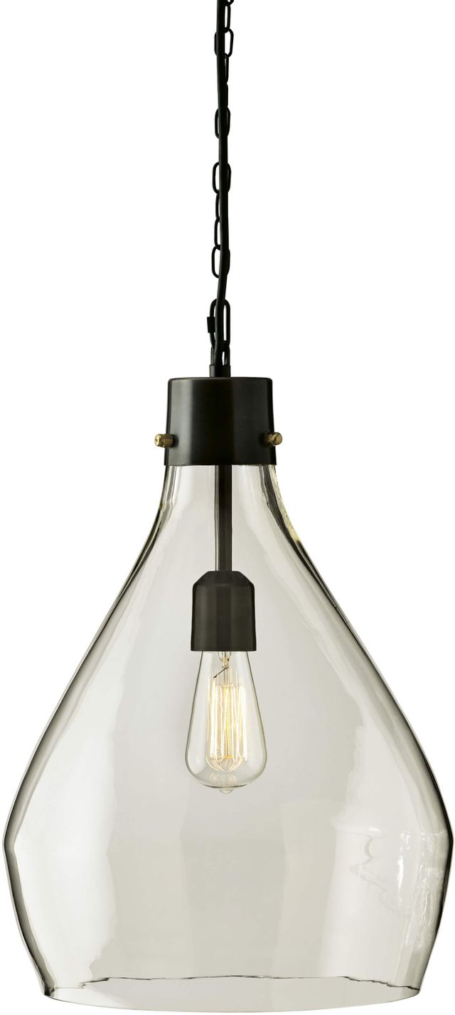Signature Design by Ashley® Avalbane Clear Gray Glass Pendant Light