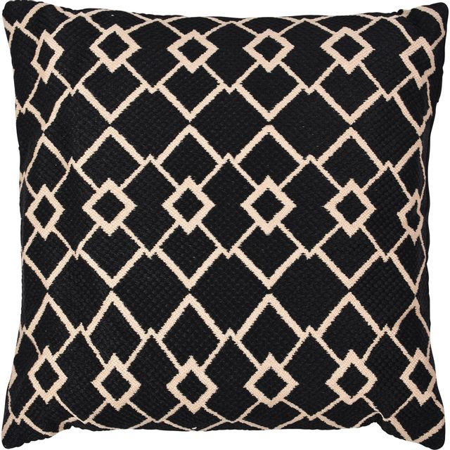 Renwil® Domino Beige Black Outdoor Pillow 0