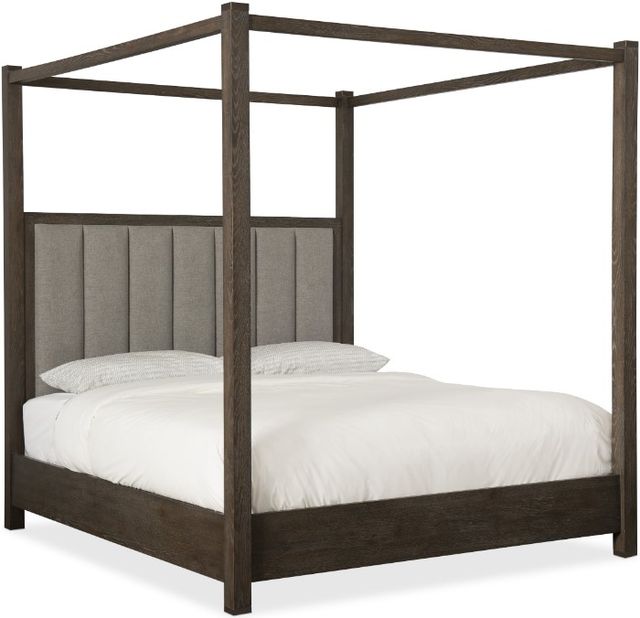 Hooker® Furniture Miramar Aventura Jackson Cleary Cement/Rustic Oak California King Canopy Bed 0
