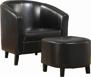 Coaster® Dark Brown Accent Seating Chair & Ottoman Sets