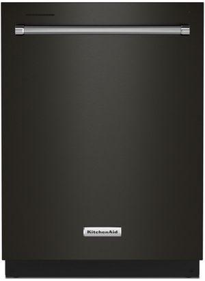 KitchenAid® 24" PrintShield™ Black Stainless Steel Top Control Built In Dishwasher