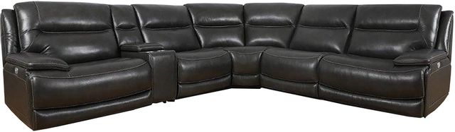 Parker House® Colossus 6 Piece Napoli Grey Reclining Sectional 0