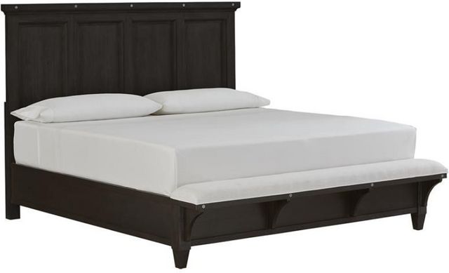 Magnussen Home® Sierra Obsidian Complete Panel Bed with Upholstered ...