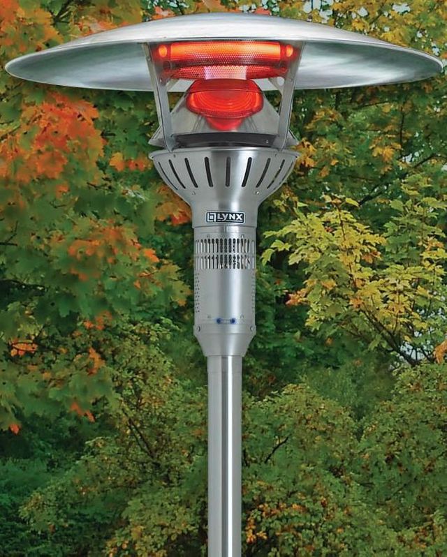 Lynx® Professional Post-Mounted Infrared Patio Heater-Stainless Steel 1