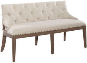 Liberty Americana Farmhouse Beige/Dusty Taupe Shelter Dining Bench
