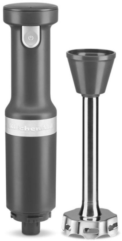 KitchenAid® Matte Charcoal Gray Cordless Hand Blender with Chopper and Whisk Attachment