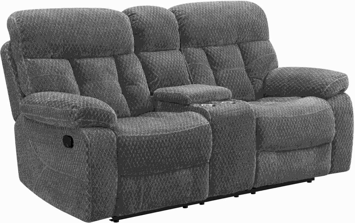 New Classic® Home Furnishings Bravo Gray Stone Power Console Loveseat