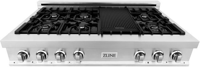 ZLINE 48 Gas Stovetop w/ 7 Gas Burners & Griddle (RT48)