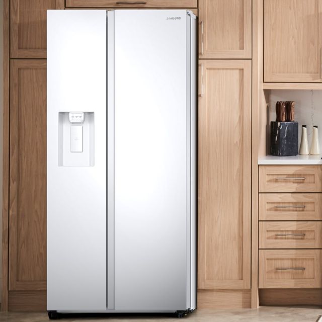 Samsung 27.4 Cu. Ft. White Standard Depth Side-by-Side Refrigerator 9
