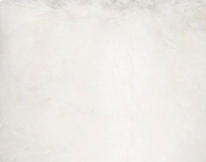 Surya Bahati Cream Fur Ottoman-1