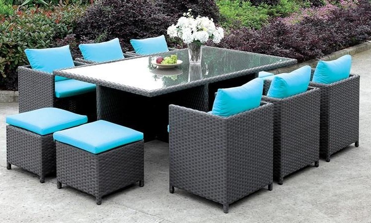 11 piece discount outdoor dining setting