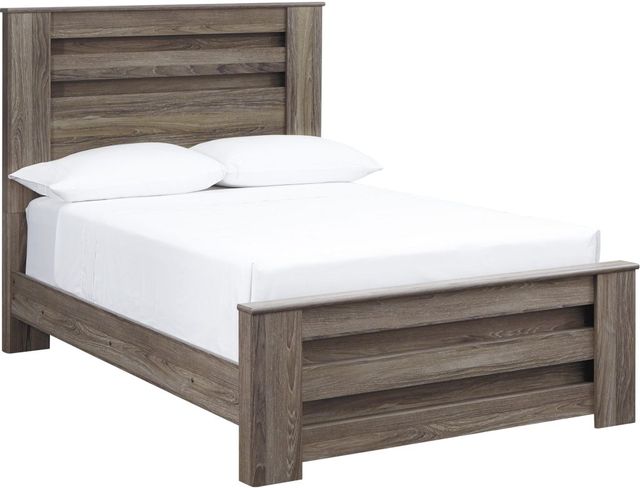Signature Design by Ashley® Zelen Warm Gray King Panel Bed 2