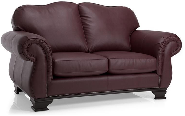 Decor-Rest® Furniture LTD 3933 Brown Leather Loveseat