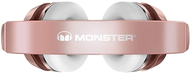 Monster® Clarity BT Wireless Bluetooth Headphones-Rose Gold/White 3