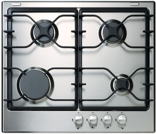 Whirlpool® 24" Black On Stainless Gas Cooktop-0