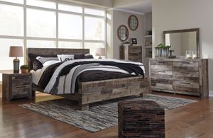 Benchcraft® Derekson 3-Piece Multi-Gray King Bedroom Set