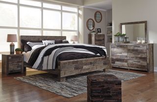 Benchcraft® Derekson 3 Piece Multi-Gray King Bedroom Set
