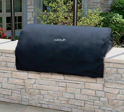 Wolf® Black Outdoor Grill Cover-0