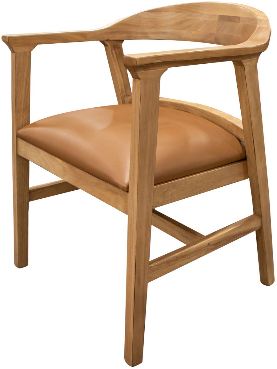 International Furniture Tulum Natural Brown Solid Wood Chair