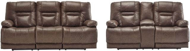 Signature Design by Ashley® Wurstrow 2-Piece Umber Living Room Set with Power Reclining Sofa-0