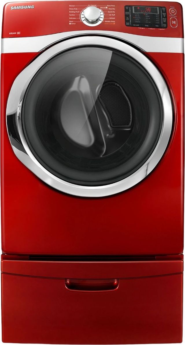 Samsung 7.5 Cu. Ft. Tango Red Electric Dryer 1