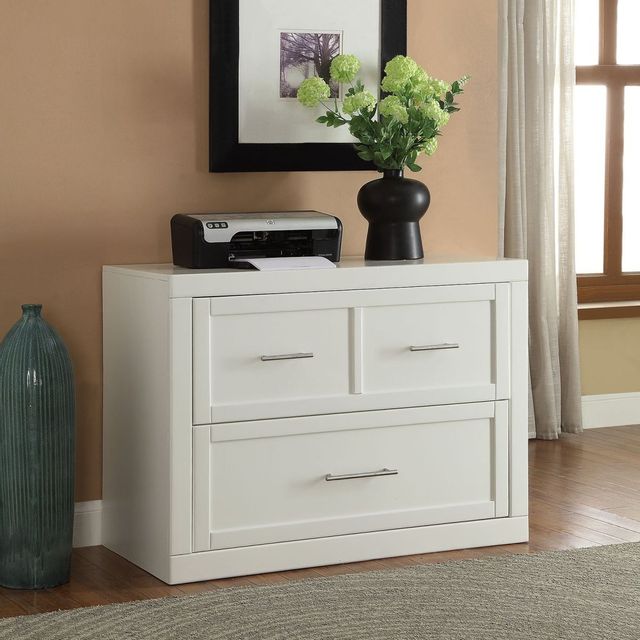 Parker House® Catalina 2-Piece 40" Cottage White Lateral File and Hutch 2