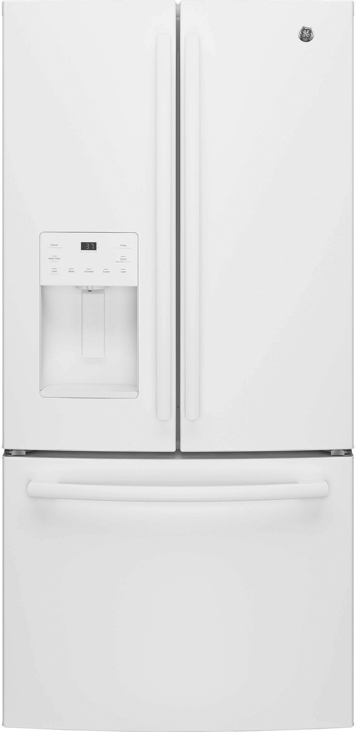 GE® Series 23.8 Cu. Ft. White French Door Refrigerator
