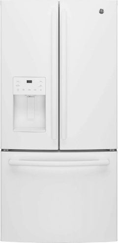 GE® Series 23.8 Cu. Ft. French Door Refrigerator-White-GFE24JGKWW