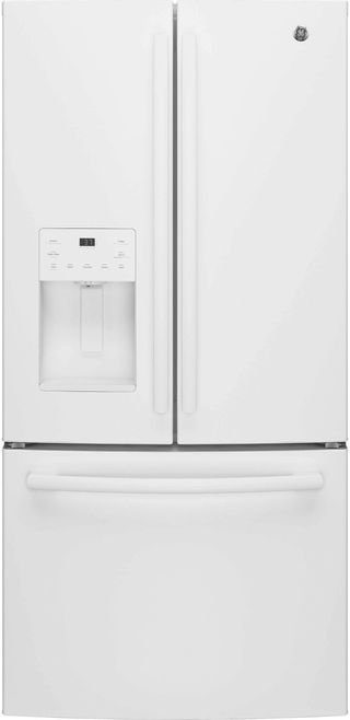 GE® Series 23.8 Cu. Ft. White French Door Refrigerator