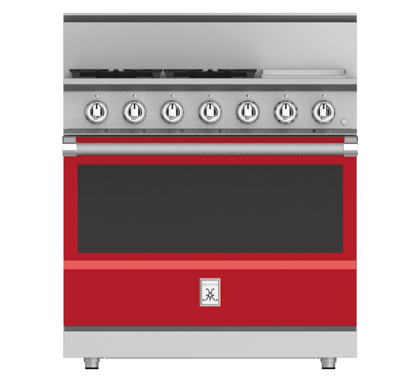 Hestan KRG Series 36" Steeletto Pro Style Liquid Propane Gas Range with 12" Griddle 54