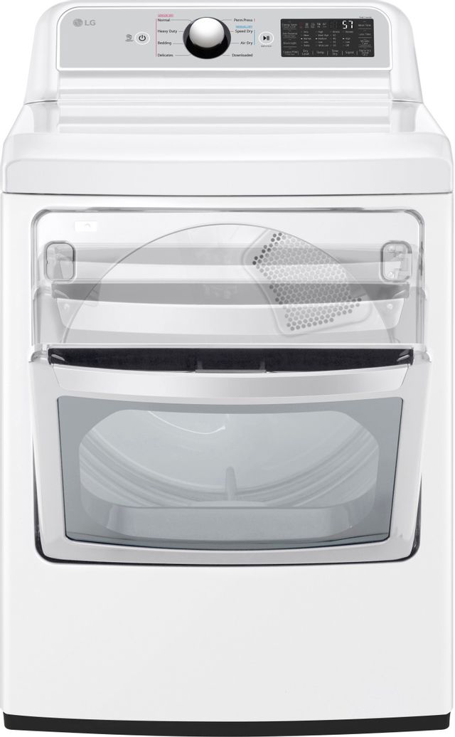 LG 7.3 Cu. Ft. White Gas Dryer 1
