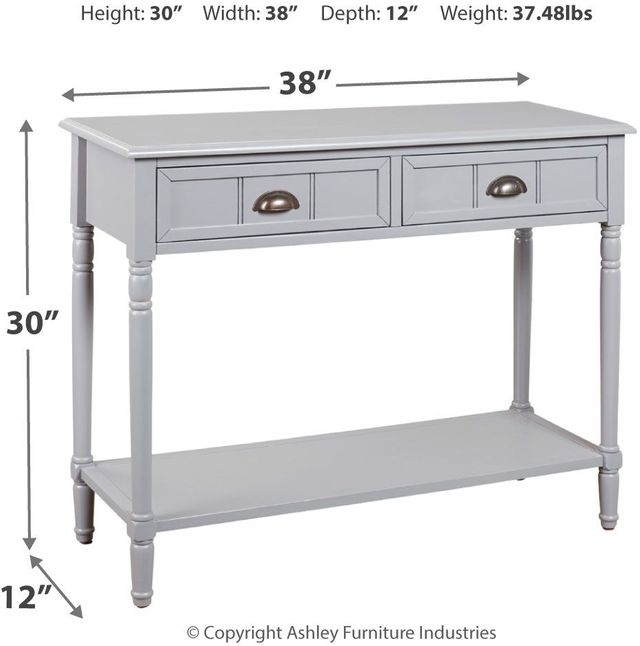 Signature Design by Ashley® Goverton Gray Console Sofa Table 5