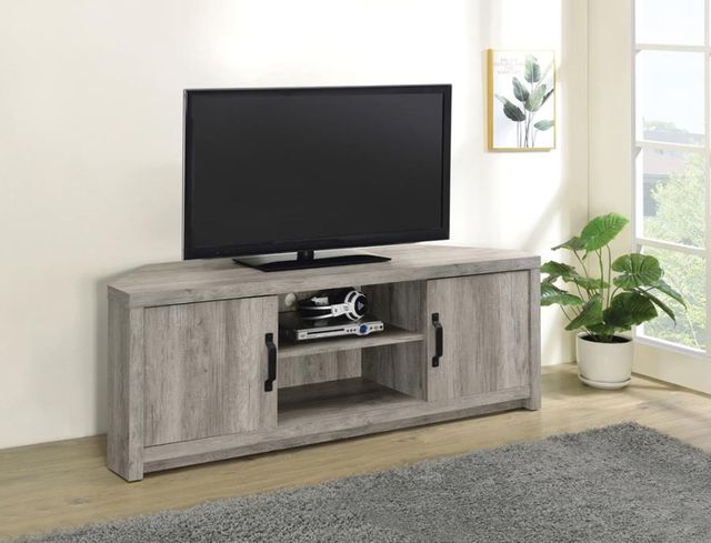 Coaster® Grey Driftwood TV Console 1